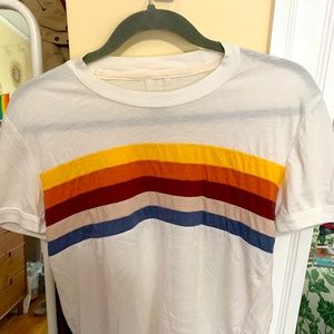 Free People x Camp Collection Color Block Stripe T Shirt